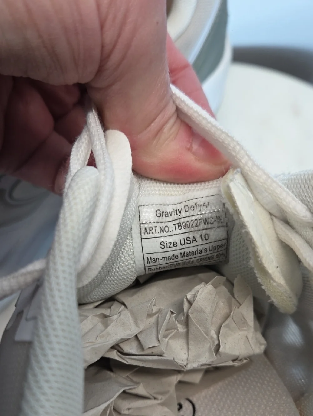 Womens Platform Sneakers in White and Sage Size 10 - Picture 9 of 9